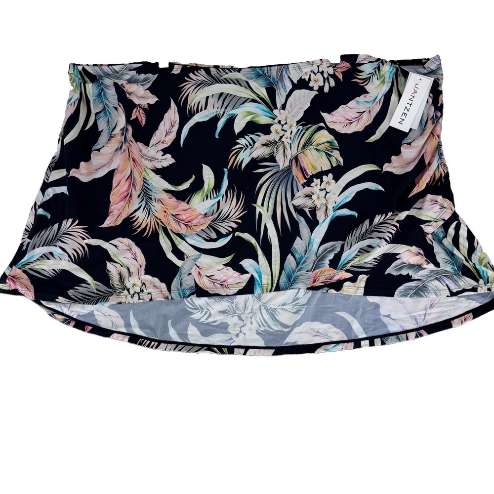 Jantzen Faux‎ Wrap Swim Overskirt Size 26W Floral Tropical